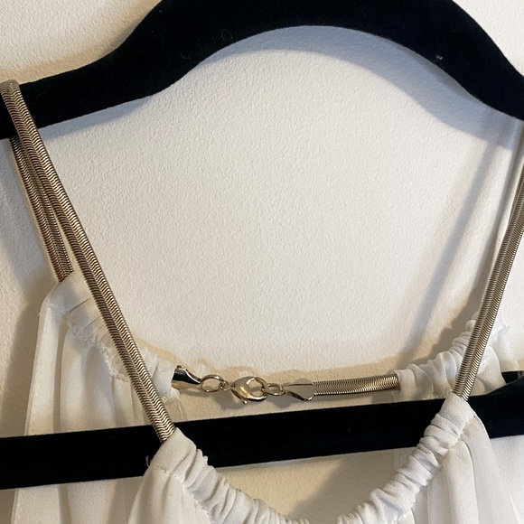 ASOS Oasis White Pleated Maxi Dress - Picture 4 of 5